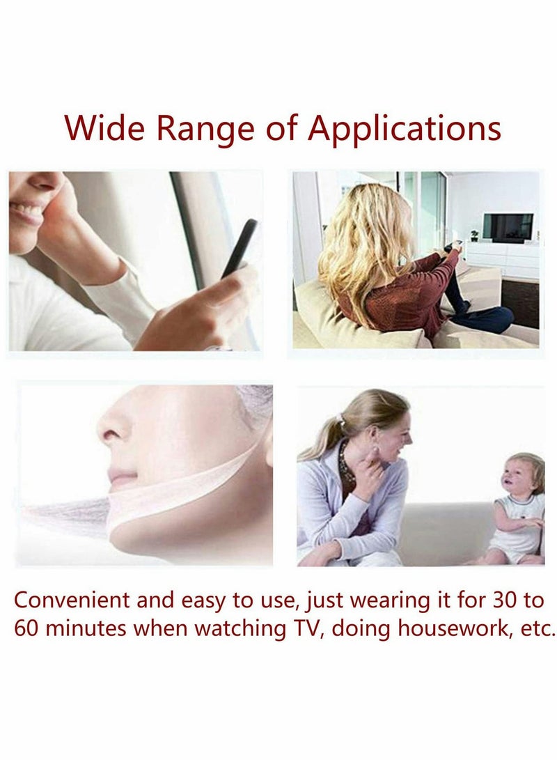 SYOSI Facial Slimming Strap, Face Lifting Belt Pain Free Anti Wrinkle Face Band, Double Chin Reducer Bandage, Breathable Ultra thin Soft Face Belt Chin Remover, V Face Mask Partner - Image 5