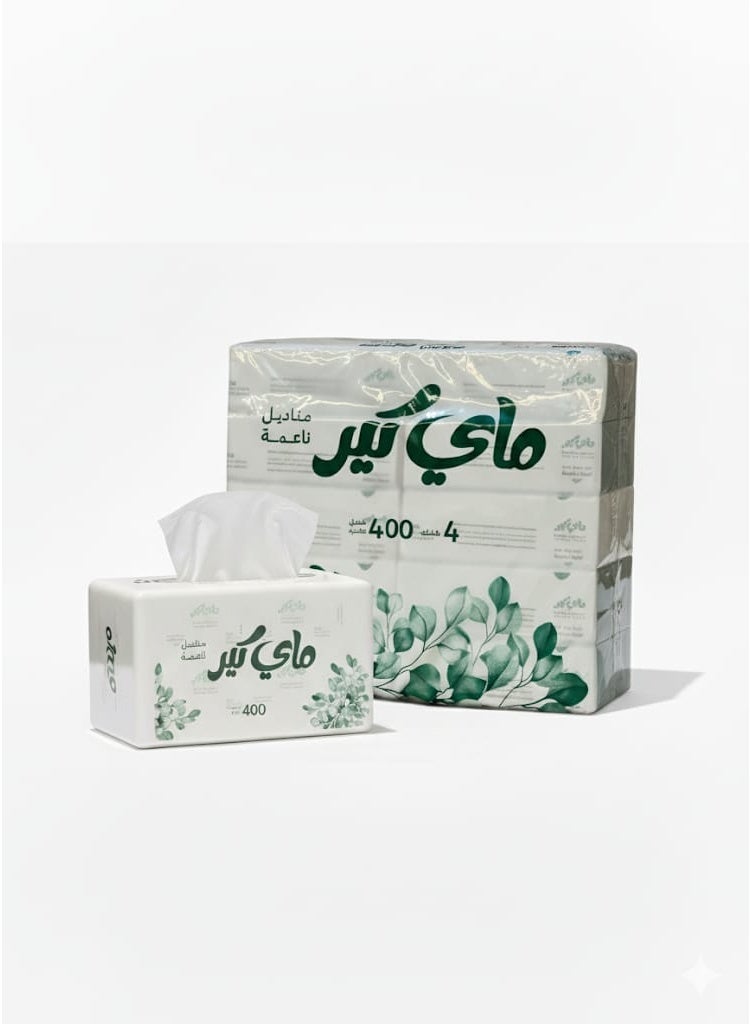My Care Tissues, 400 soft tissues, 4-ply, bundled in 10 boxes