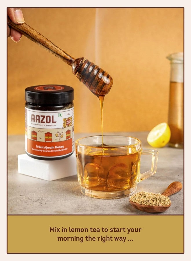 Aazol Tribal Ajwain Honey - 250g | Natural & Organic | Long Shelf Life | Sustainably Harvested | Direct from Nandurbar Tribals - Image 5