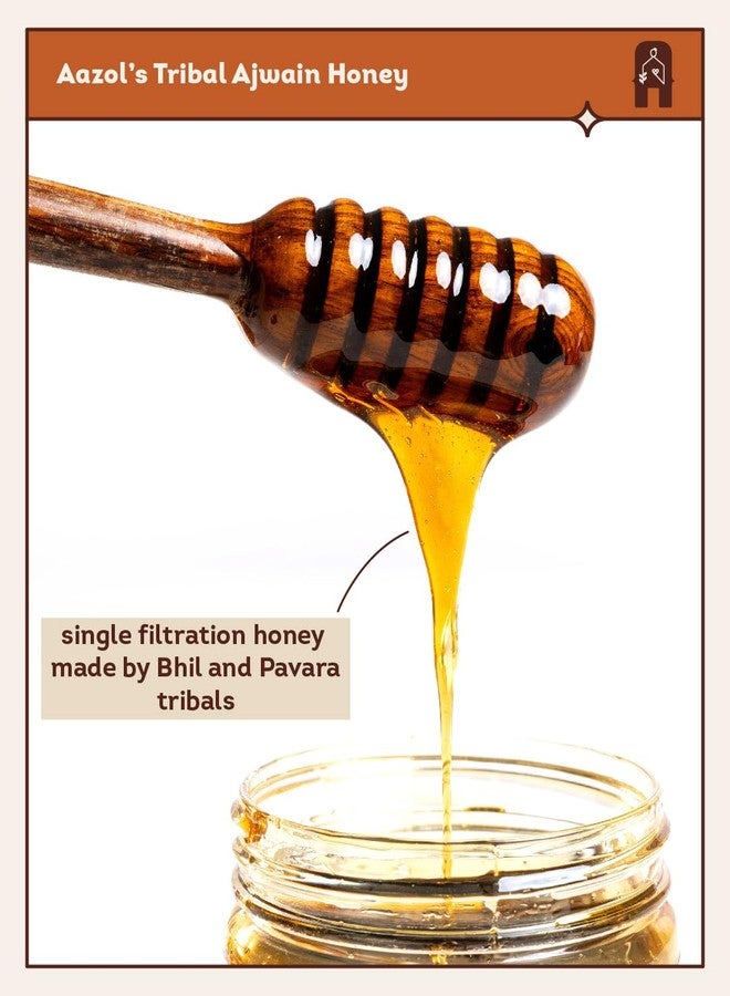 Aazol Tribal Ajwain Honey - 250g | Natural & Organic | Long Shelf Life | Sustainably Harvested | Direct from Nandurbar Tribals - Image 2