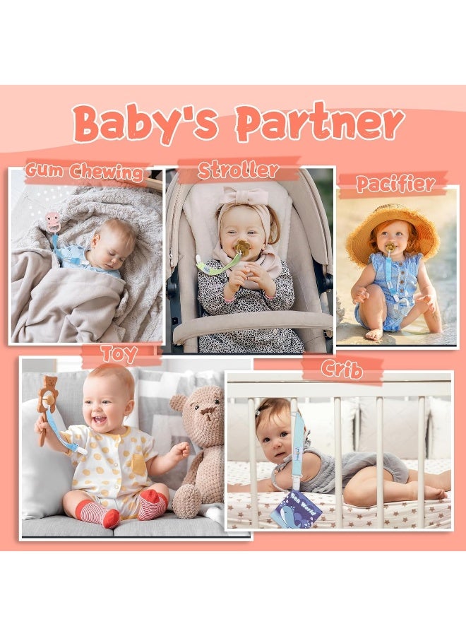 Babygoal Pacifier Clips for Girls, Pack of 6 - Image 4