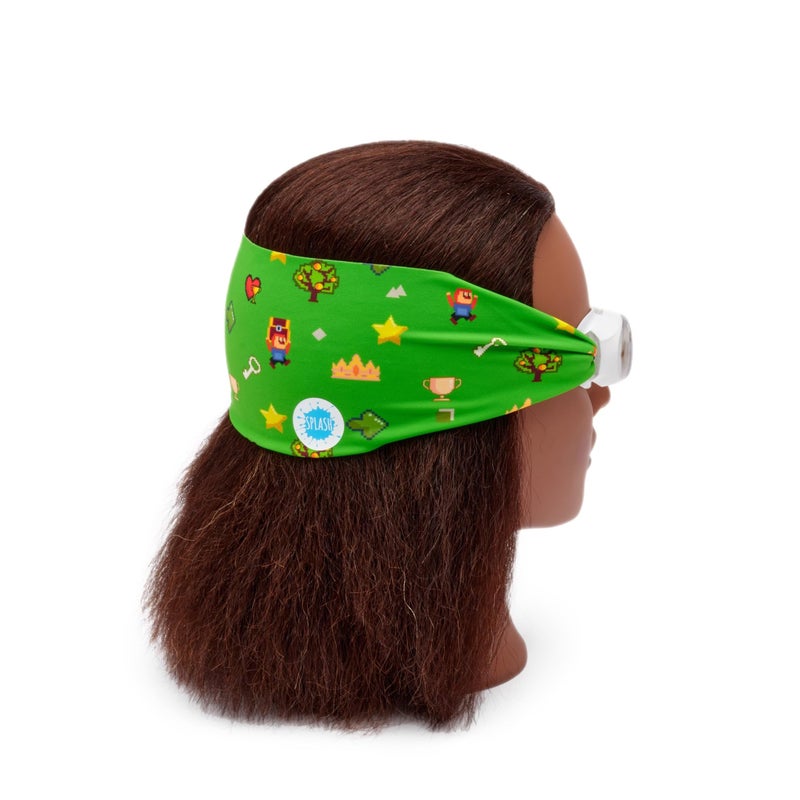 Splash Place KIDS SWIM GOGGLES with Fabric Strap | Tangle-Free Swimming Goggles for Kids (LEVEL UP) - Image 2