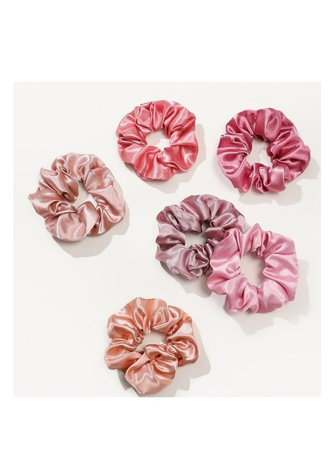 daydayup 12-Piece Satin Hairbands Women Soft Elastic Hairbands Damage-Free Ponytail Holder Rubber Band Hair Accessories Gifts for Women Teenage Girls - Image 1