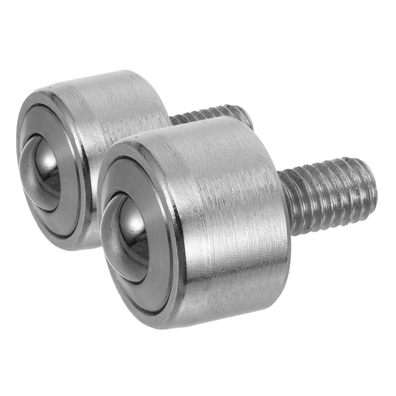 2pcs Heavy Duty Caster Bearings Threaded Stem Roller for Industrial Machinery Automotive Systems and Electronic Devices - Image 1