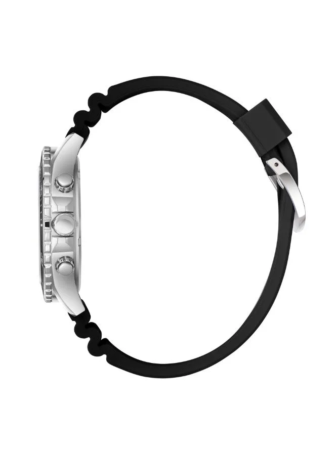 Slazenger Black Men's Silicone Multi Function Watch SL.9.2274.2.01 - 44 mm for Men | Best Price UAE