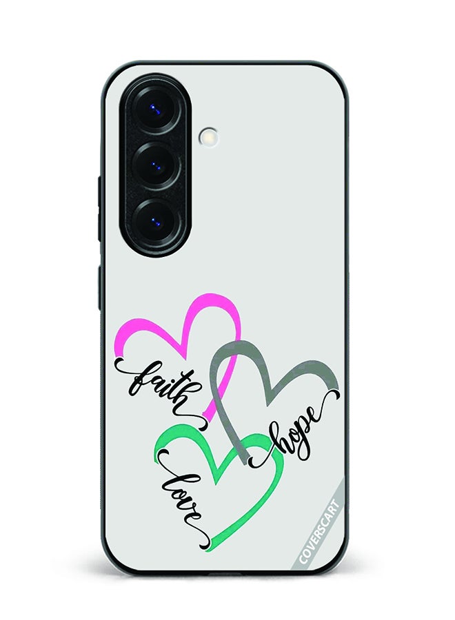 Protective Case Cover For Samsung Galaxy S25 Plus Faith Love Hope Design Multicolour