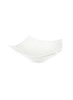Restaurantware Restaurantware-Voga 128 Ounce Square Bowls, 2 Deep Serving Plates - Top Rack Dishwashable, Curved Rim, White Melamine Salad Bowls, Serve Hot And Cold Foods, For Parties Or Events  - Image 1