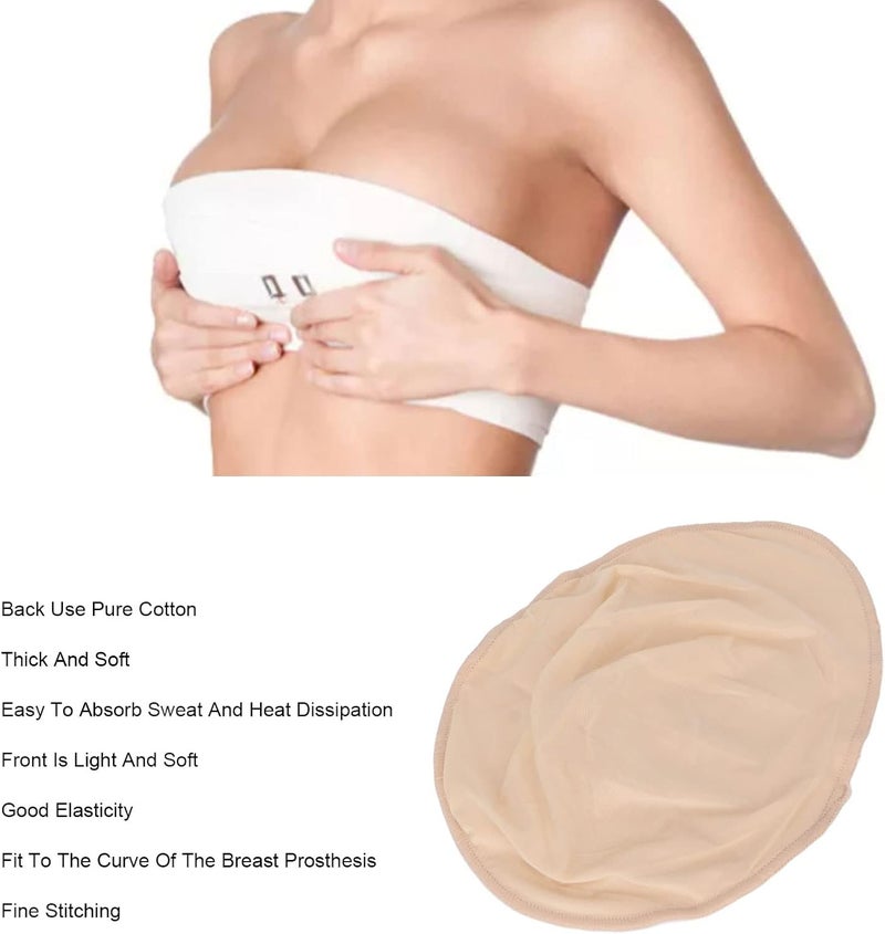 klarako Breast Protective Pocket, Soft Mastectomy Cotton Bags, for Home Exercise and Relax or Casual Wear, Suitable for Mastectomy Post Surgery Recovery, M Size (CT) - Image 3