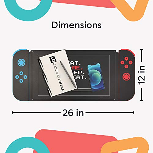 Uncommon Desks Kid's Desk Mat - For Schoolwork Arts & Crafts - Fun Computer & Mouse Pad Blotter - Washable Cover - Student School Organizer - Cute Office, Home School Supplies - Game Controller Design - Image 5