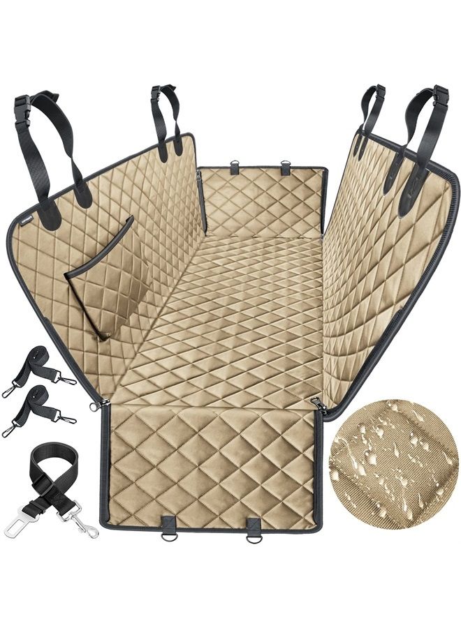 URPOWER غطاء مقعد السيارة للكلاب غطاء مقعد للسيارات للحيوانات الأليفة 100% مقاوم للماء غطاء مقعد حيوانات أليفة على شكل أرجوحة 600D متين مقاوم للخدش غير قابل للانزلاق غطاء مقعد خلفي ناعم للحيوانات الأليفة للسيارات والشاحنات وSUVs - Image 1