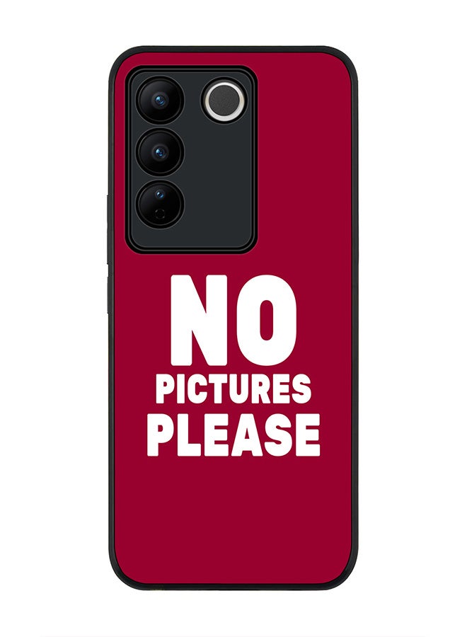 Stylizedd Rugged Black Edge case for Vivo V27 / Vivo V27 Pro / Vivo S16, Slim fit Soft Flexible Rubber Edges Anti Drop Cover - No pictures please - Image 1