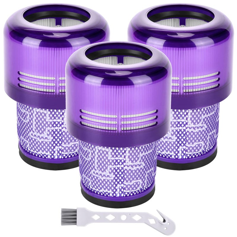 Artraise Vacuum Filter Replacement Parts Compatible with Dyson V15 V15s Detect, V11 Torque Drive V11 Animal V11 Complete V11 Extra Submarine Vacuums, Compare to Part 970013-02 (3 Pack Filters) - Image 1