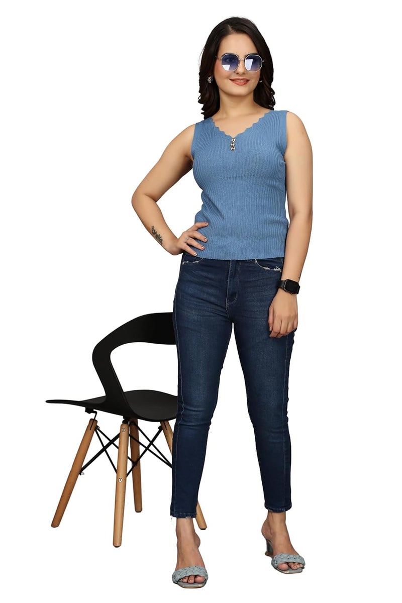 BROGBUS Women's Summer Camisole Women Tank Top Korean Style Casual Tops Female Tee - Image 5