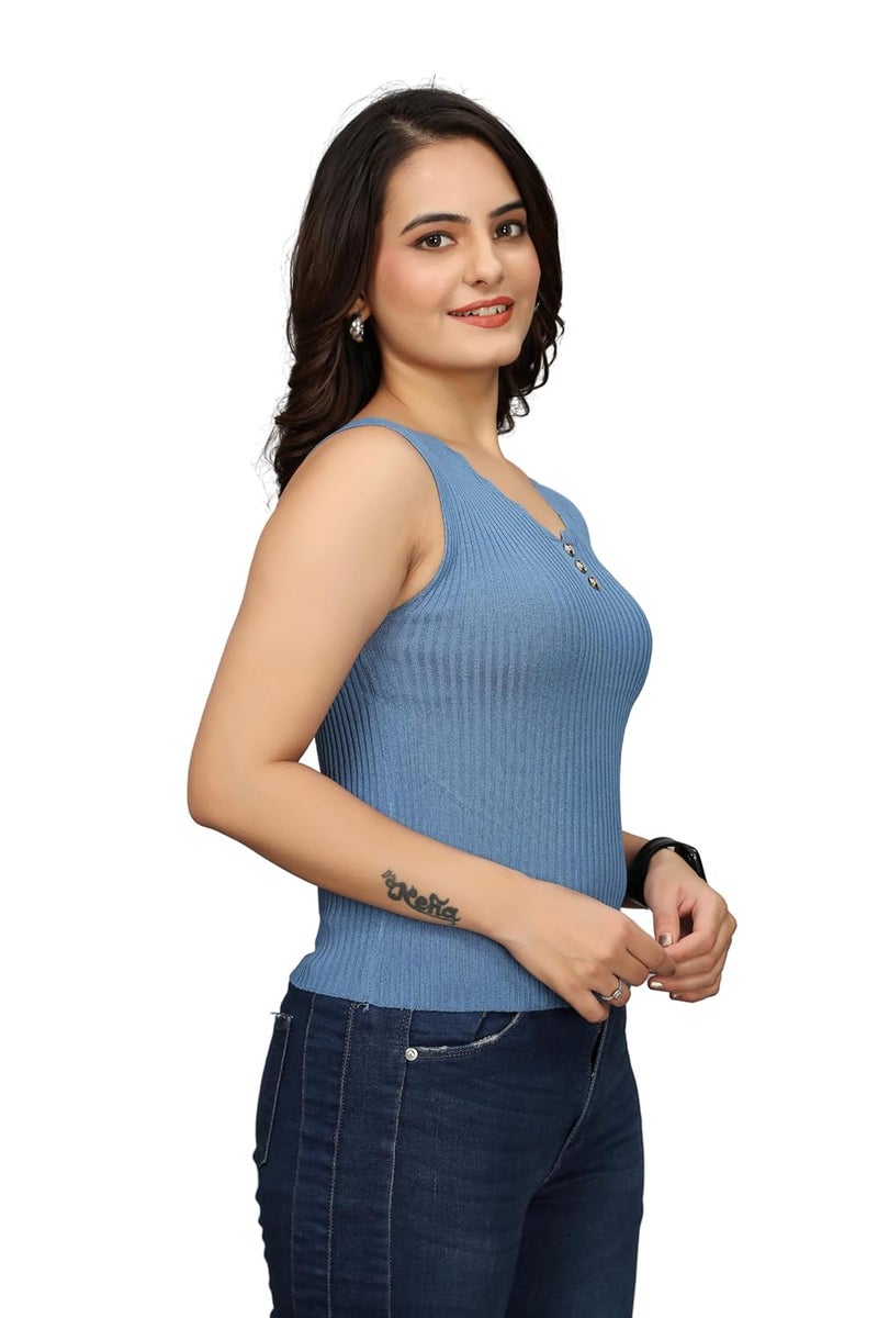 BROGBUS Women's Summer Camisole Women Tank Top Korean Style Casual Tops Female Tee - Image 2
