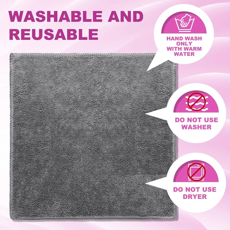 Tudomro 30 Pcs Magnetic Cleaning Cloth Dry Erasers Bulk for White Boards with Most Whiteboards Dry Erase Eraser Reusable Microfiber Cloth Eraser for Classroom, Home Office, 10'' x 10'' (Gray) - Image 4