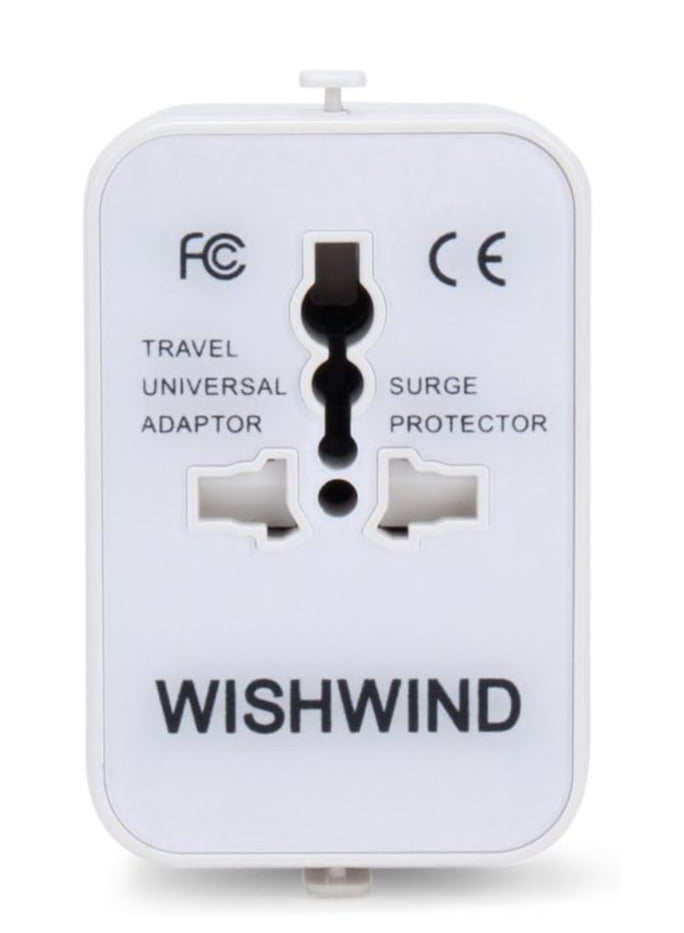 WISHWIND Jet Set Global Travel Adapter – Universal International Plug Adapter - Image 1