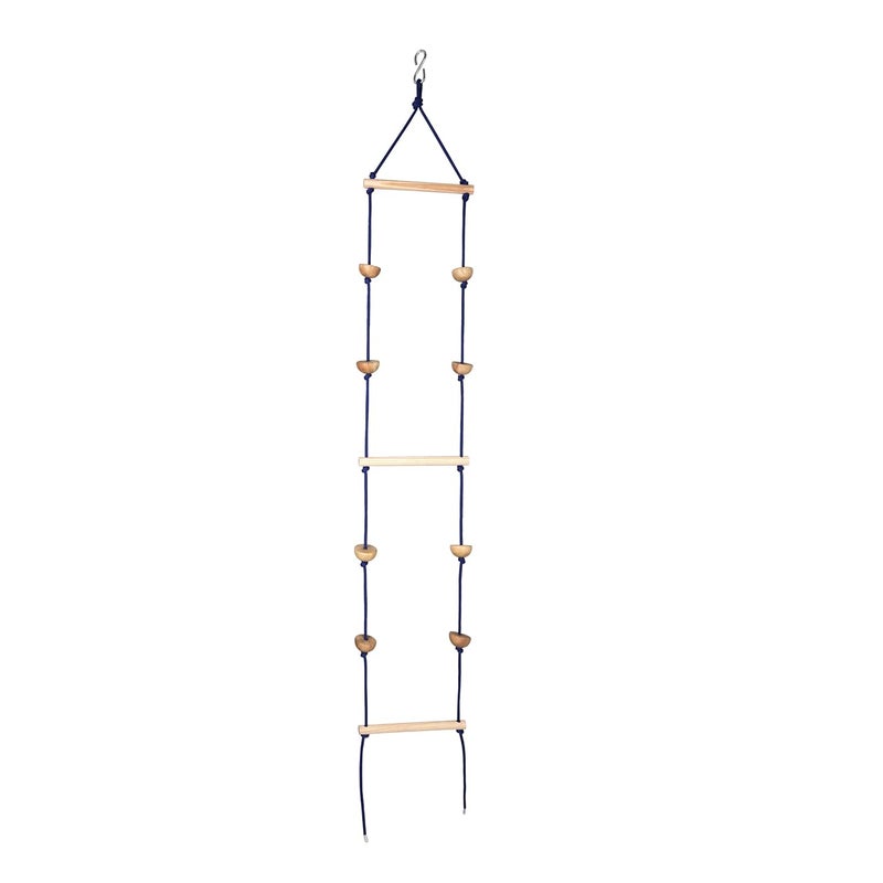 BOFFLE Rope Ladder for Kids | Climbing Stairs for Kids | Wooden Scales for Kids for Physical Activity | Indoor Outdoor Games for Kids for 3 to 10 Years - Image 1