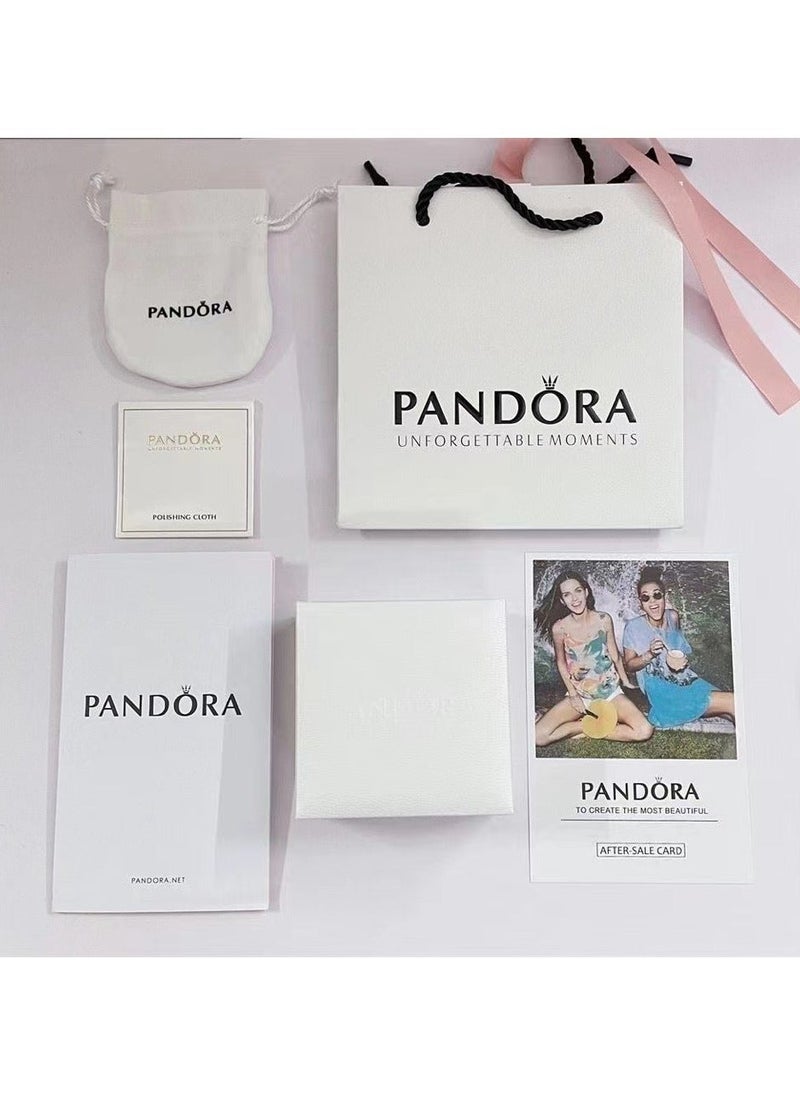 Pandora Violet - Pandora Rectangular Sparkling Halo Collier - Image 1
