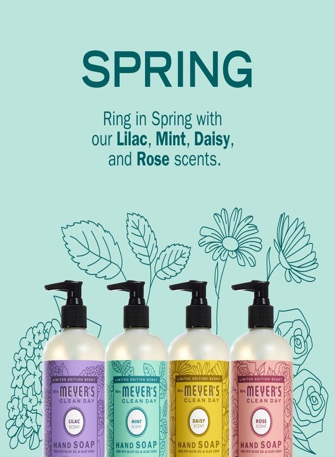 Mrs. MEYER'S Clean Day Spring Hand Soap Set, includes Lilac, Rose, Mint, and Daisy - Image 3
