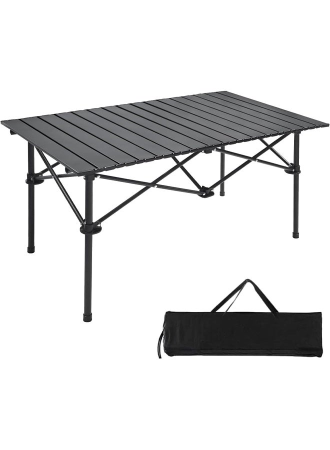 Arabest Outdoor Folding Portable Picnic Camping Table,Lightweight Roll-up Table with Easy Carrying Bag for Indoor,Outdoor,Camping, Beach,Backyard, BBQ, Party, Patio, Picnic - Image 1