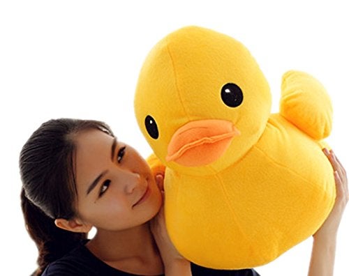 Bansusu 50CM Plush Yellow Duck Soft Stuffed Animal Toy Sofa Decoration for Kids Birthday - Image 1