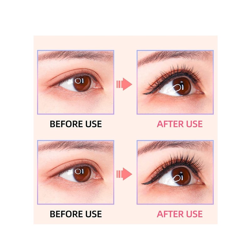 SOLARAE Reusable Self-Adhesive Eyelashes No Eyeliner or Glue Needed, False Lashes Stable and Easy to Put On, Natural Look and Waterproof Fake Eyelashes, Perfect Gift for Women (2-Pairs) - Image 2