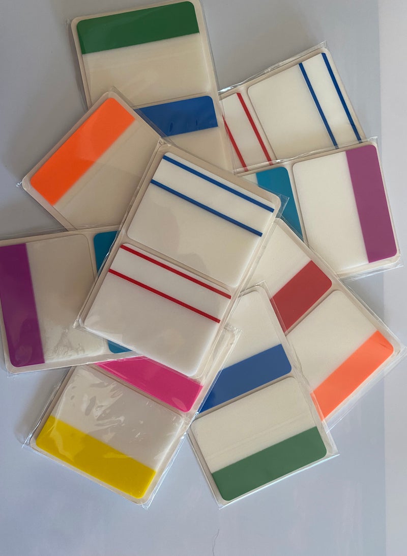 Heya Tria 400 Index Sticky Notes, Color-Coded Category Tabs, Planner Stickers - Image 1