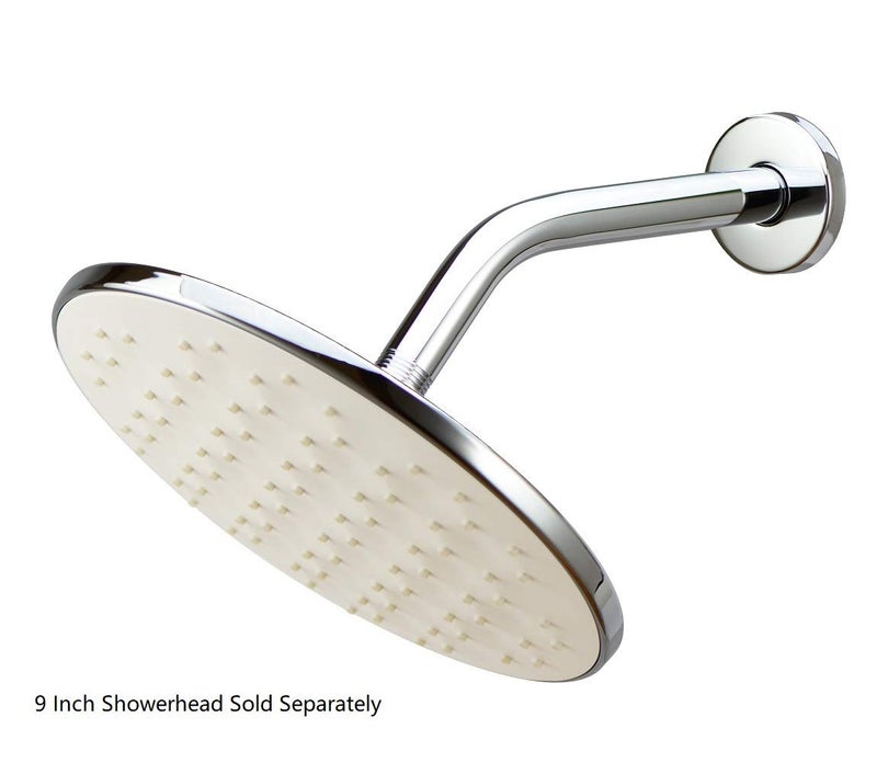 Purelux Shower Arm 8 Inches Universal Replacement Made of Stainless Steel, Chrome Finish Flange Included - Image 4