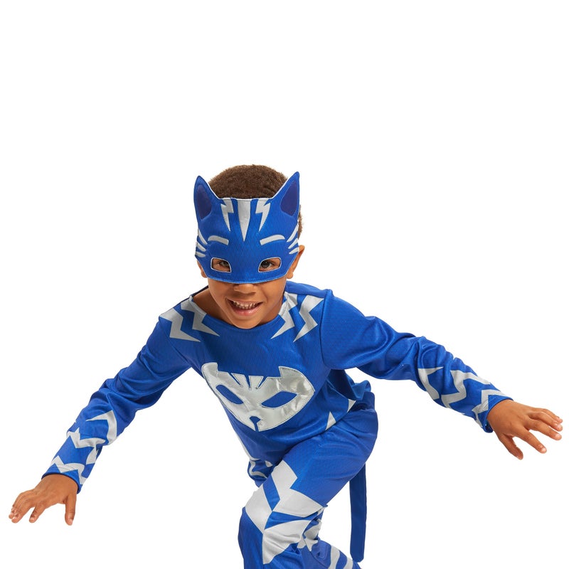PJMASKS PJ Masks Turbo Blast Catboy Dress Up and Pretend Play Set, Includes Full Body Outfit and Matching Fabric Mask, Kids Toys for Ages 3 Up by Just Play - Image 3