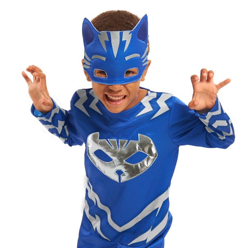 PJMASKS PJ Masks Turbo Blast Catboy Dress Up and Pretend Play Set, Includes Full Body Outfit and Matching Fabric Mask, Kids Toys for Ages 3 Up by Just Play - Image 2