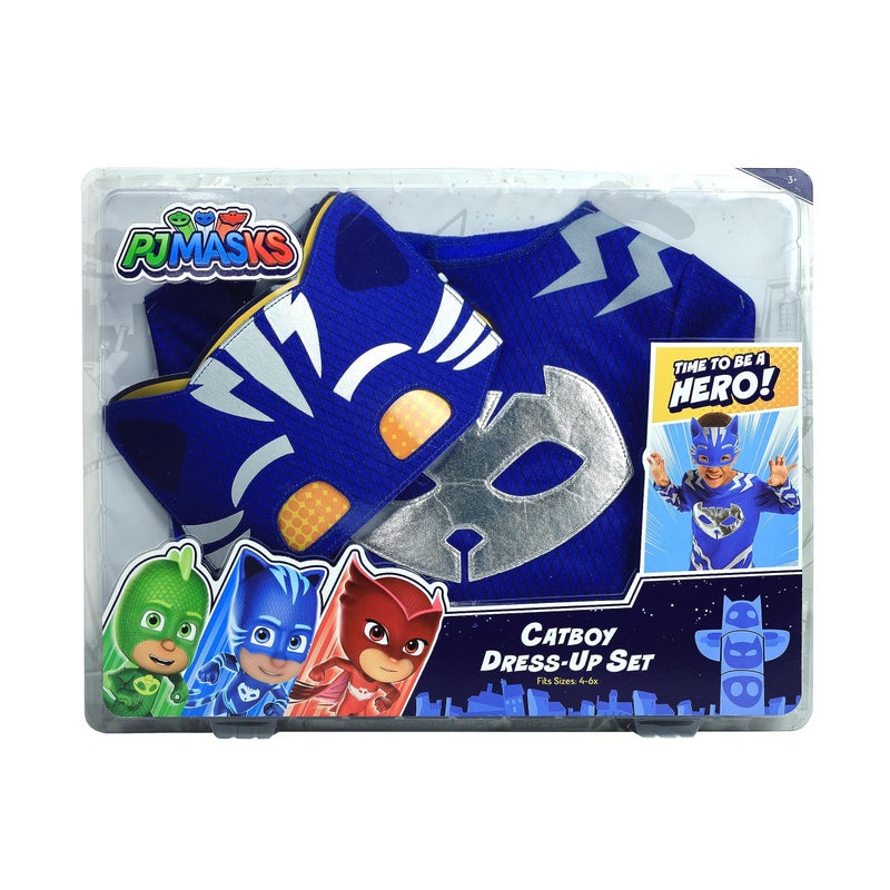 PJMASKS PJ Masks Turbo Blast Catboy Dress Up and Pretend Play Set, Includes Full Body Outfit and Matching Fabric Mask, Kids Toys for Ages 3 Up by Just Play - Image 5