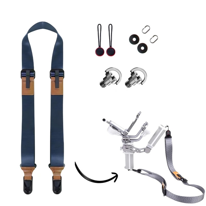 GetZget Neck Strap Lanyard Compatible with DJI RS 4 Mini Gimbal stabilizer & DSLR Camera Adjustable Strap with 1/4th Screw Accessories - Image 1