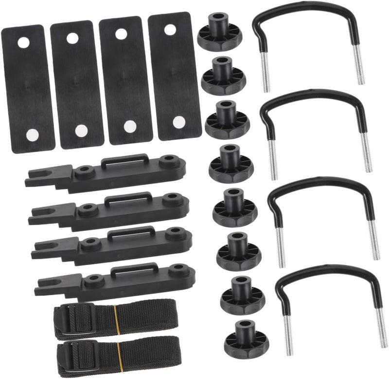 1set U-Bolt Mounting Fitting Kit for Roof Cargo Carrier Roof Box Clamps for Easy Installation Compatible Cars Stability Reduce Clutter Inside Your Vehicle - Image 1