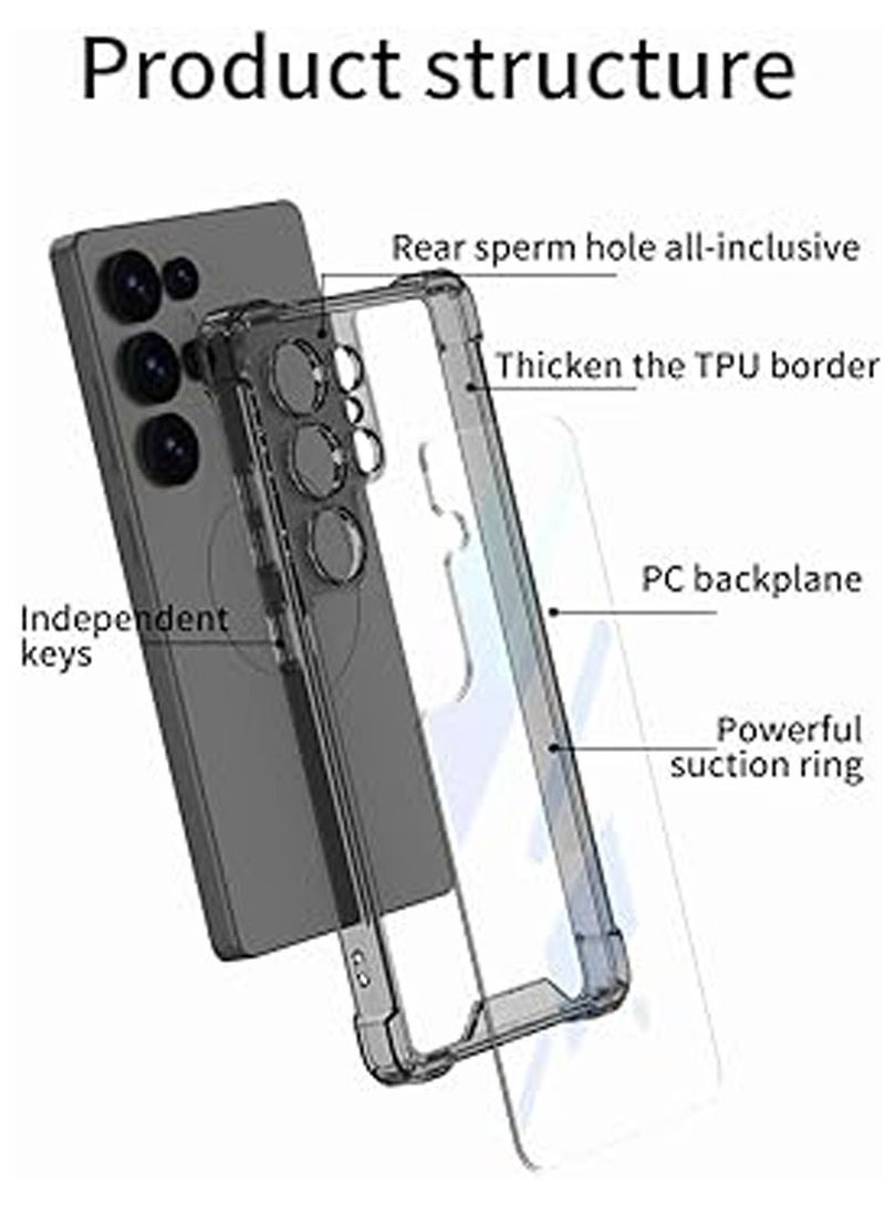 General Clear Case for Samsung Galaxy S25 Ultra (2024),Airbag Anti-Fall Durable Phone Case,Transparent TPU+PC Shockproof Phone Protective Cover  - Image 2
