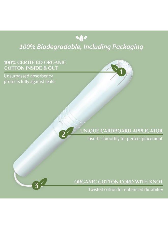 ORGANYC Organyc Super Applicator Tampons  - Image 2