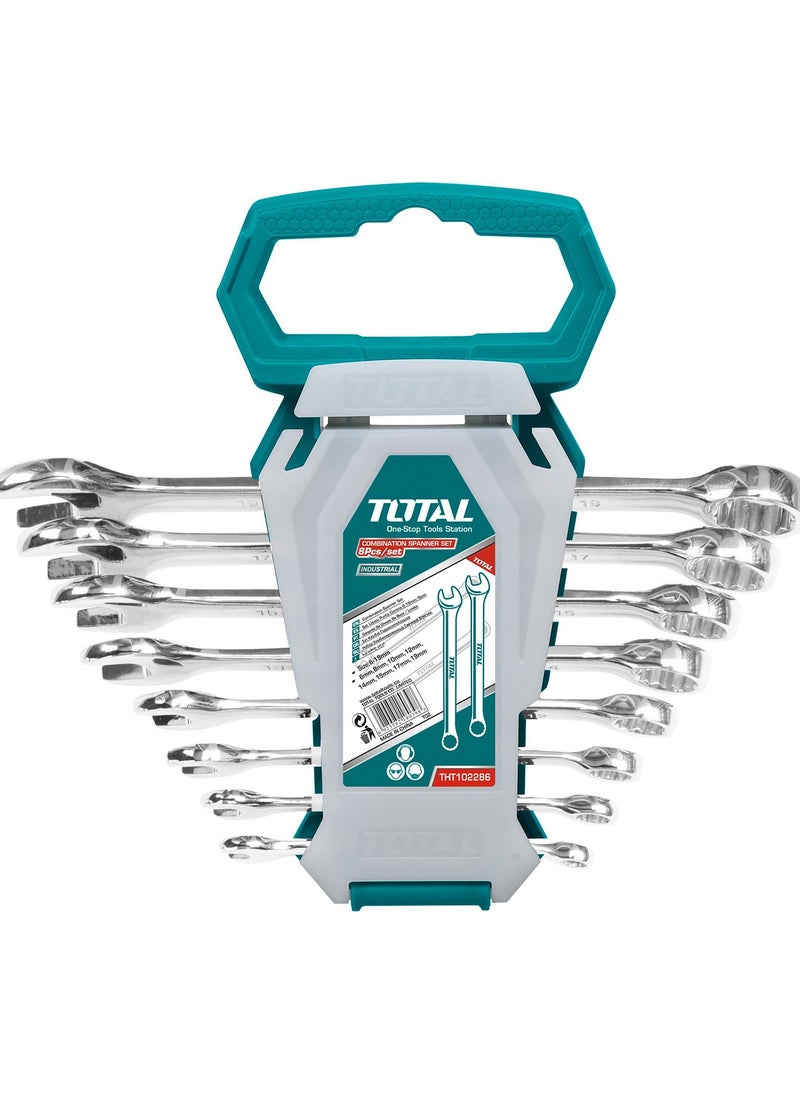 TOTAL Combination Spanner set 8 Pcs THT102286-I
