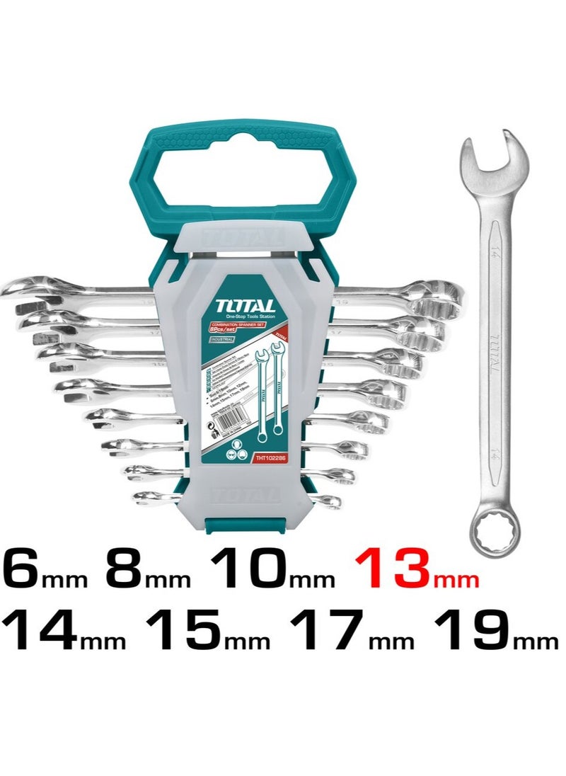 TOTAL Combination Spanner set 8 Pcs THT102286-I