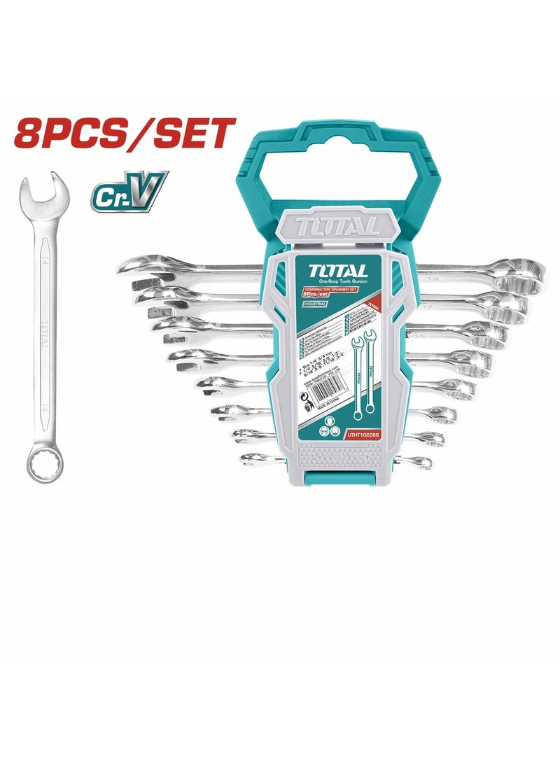 TOTAL Combination Spanner set 8 Pcs THT102286-I