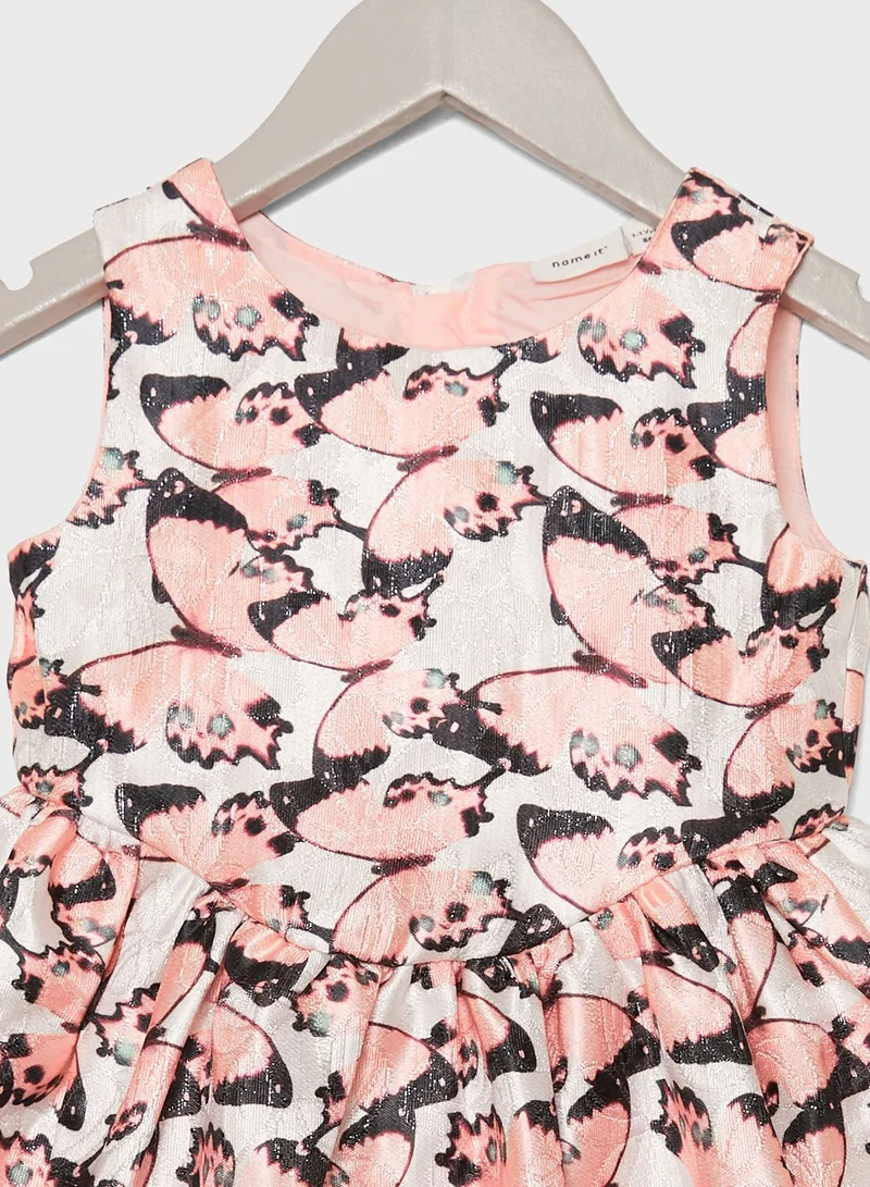 NAME IT Kids Butterfly Print Dress