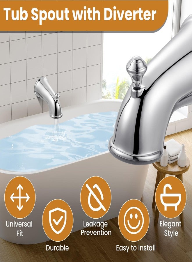 Dreyoo صنبور حوض استحمام Dreyoo (مناسب عالميًا لأنابيب النحاس بقياس 1/2 بوصة، و1/2 بوصة، و3/4 بوصة)، مع محولات ومفتاح سداسي (كروم، كلاسيكي) - Image 3