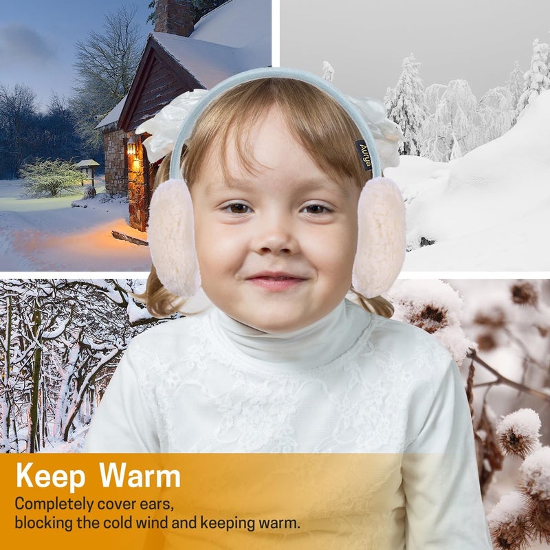 Aurya Kids Classic Ear Warmers/Earmuffs-Winter Faux Fur Warm Ear Muffs for Boys and Girls - Image 5