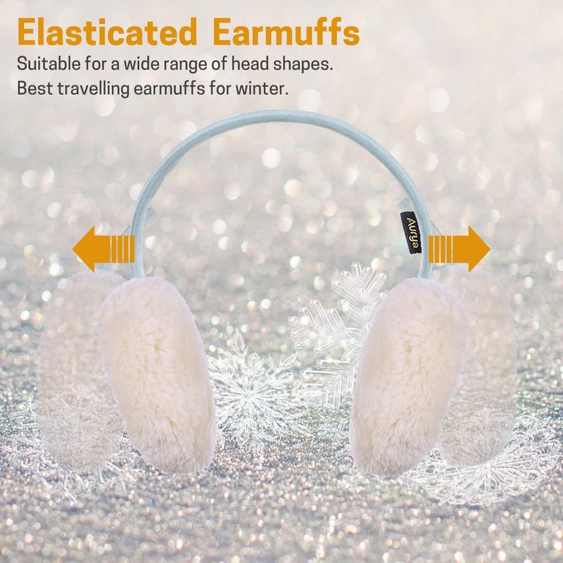Aurya Kids Classic Ear Warmers/Earmuffs-Winter Faux Fur Warm Ear Muffs for Boys and Girls - Image 4