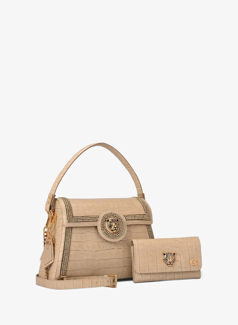 Premium Croco Off-White Bag