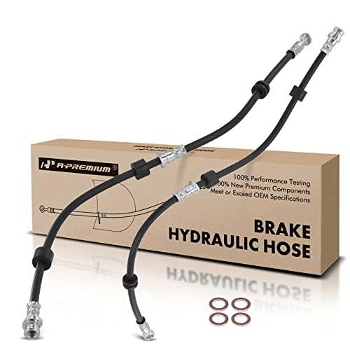 A-Premium APremium Front Side Brake Hydraulic Hose Compatible with Mitsubishi Models Lancer 20072016 Outlander 20122016 Outlander Sport 20142016 RVR 20112014 Replace 4650A529Pack of 2 - Image 1