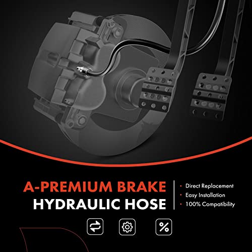 A-Premium APremium Front Side Brake Hydraulic Hose Compatible with Mitsubishi Models Lancer 20072016 Outlander 20122016 Outlander Sport 20142016 RVR 20112014 Replace 4650A529Pack of 2 - Image 3