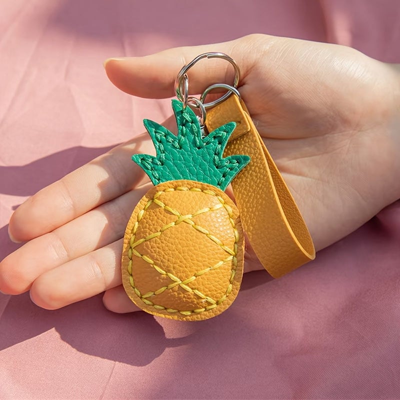 Pineapple DIY Wallet Making Kit Self Sewn Bag Pendant Keychain With Tools - Image 4