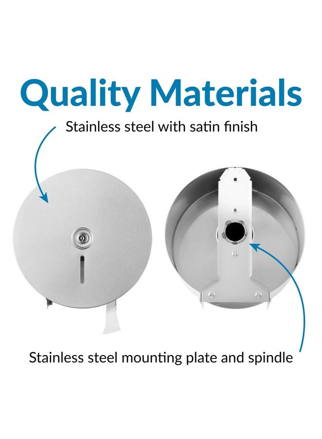 Bobrick Single Jumbo-Roll Surface-Mounted Toilet Tissue Dispenser, Satin-Finish Stainless Steel, ADA Compliant, Secure Locking Design, Versatile Roll Compatibility, Durable & Easy-Load Mechanism (Model B-2890) - Image 4