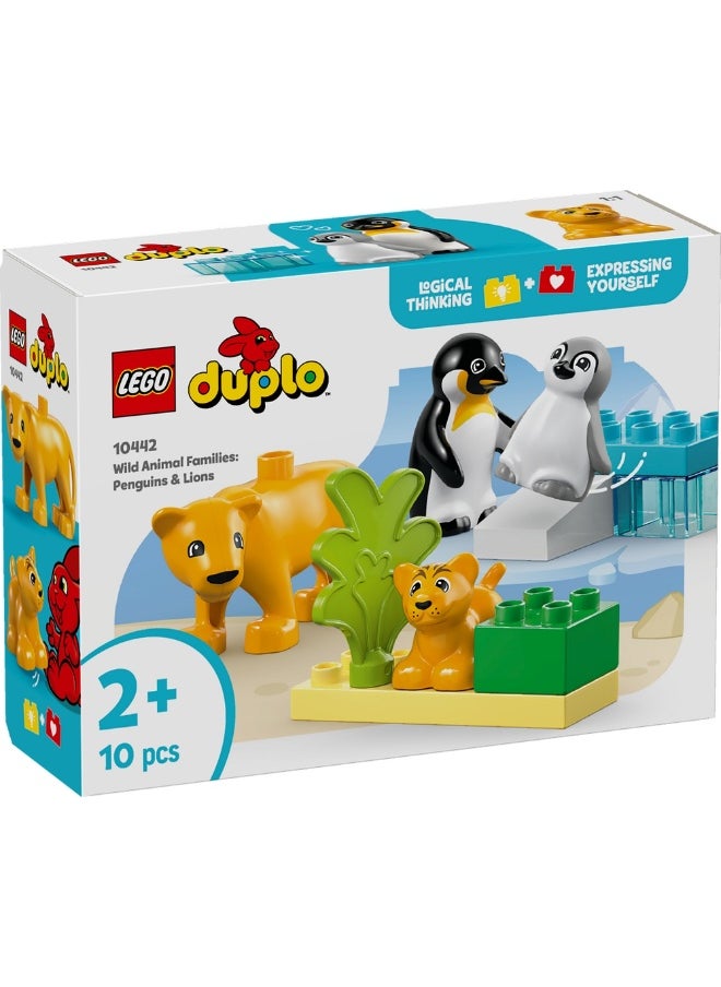 LEGO LEGO - Duplo Wild Animal Families Penguins & Lions 10 Pieces - 10442  - Image 1