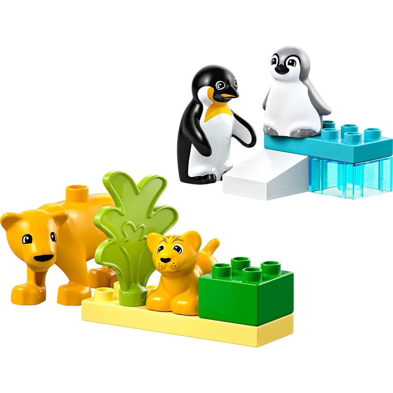 LEGO - Duplo Wild Animal Families Penguins & Lions 10 Pieces - 10442 - Image 3