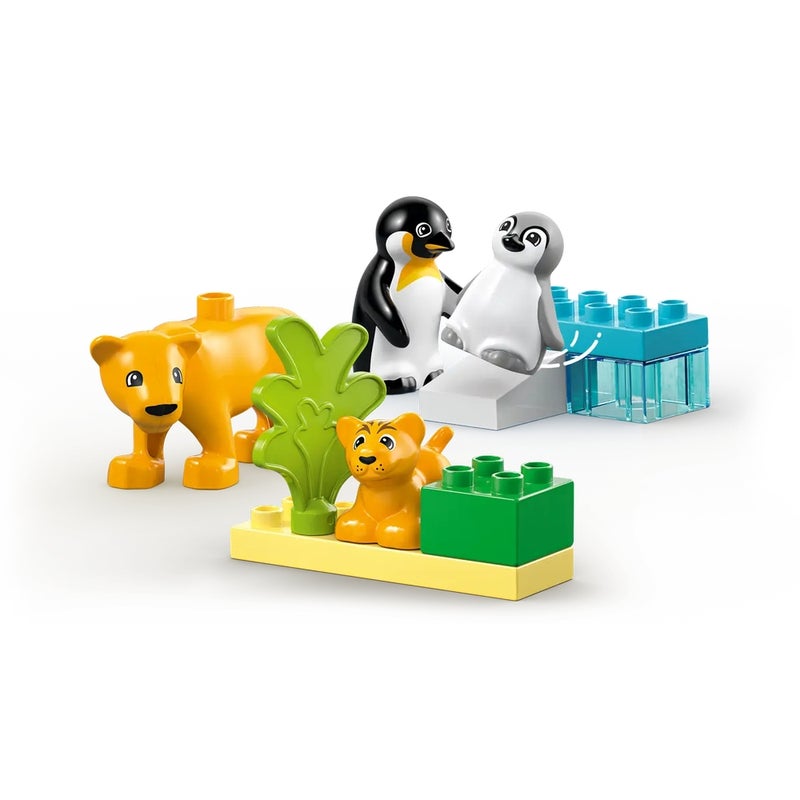 LEGO - Duplo Wild Animal Families Penguins & Lions 10 Pieces - 10442 - Image 4